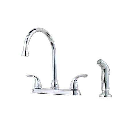PFISTER 8" Mount, Residential 4 Hole Kitchen Faucet G136-5000